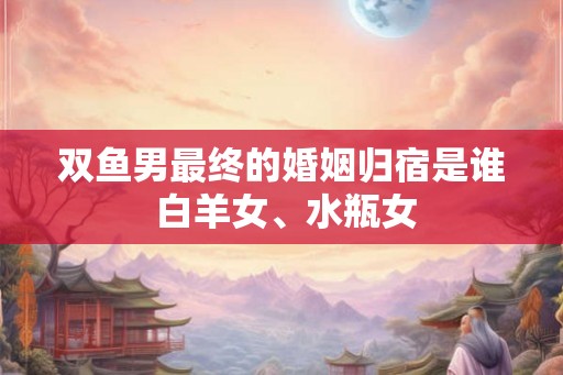 双鱼男最终的婚姻归宿是谁 白羊女、水瓶女
