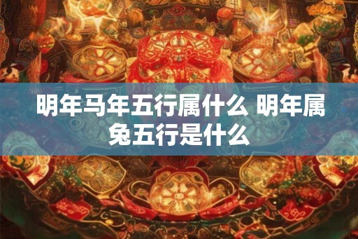 明年马年五行属什么 明年属兔五行是什么 明年马年五行属什么 明年属兔五行是什么