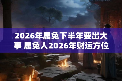 2026年属兔下半年要出大事 属兔人2026年财运方位