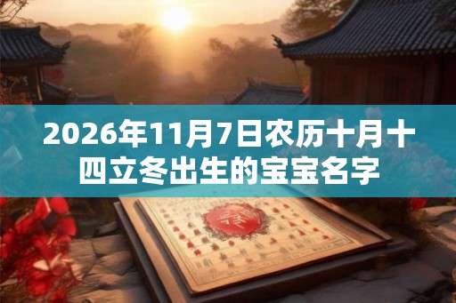 2026年11月7日农历十月十四立冬出生的宝宝名字