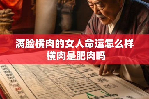 满脸横肉的女人命运怎么样 横肉是肥肉吗