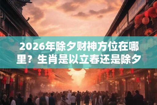 2026年除夕财神方位在哪里？生肖是以立春还是除夕为界限？