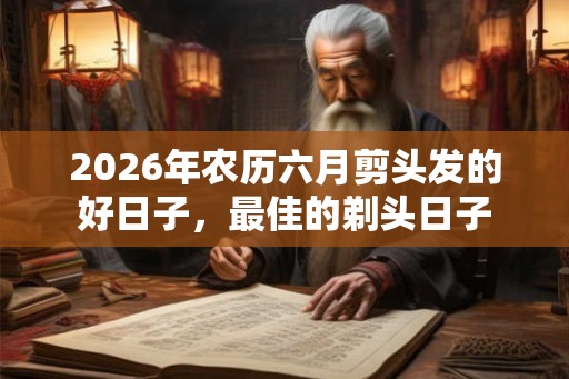2026年农历六月剪头发的好日子，最佳的剃头日子
