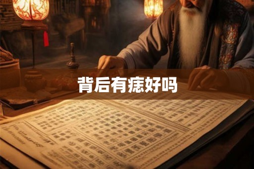 背后有痣好吗 背后有痣好吗