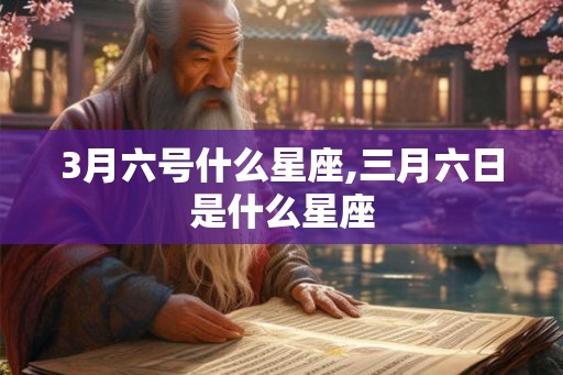3月六号什么星座,三月六日是什么星座