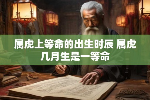 属虎上等命的出生时辰 属虎几月生是一等命