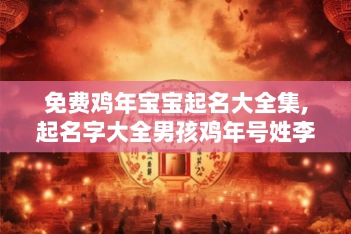 免费鸡年宝宝起名大全集,起名字大全男孩鸡年号姓李