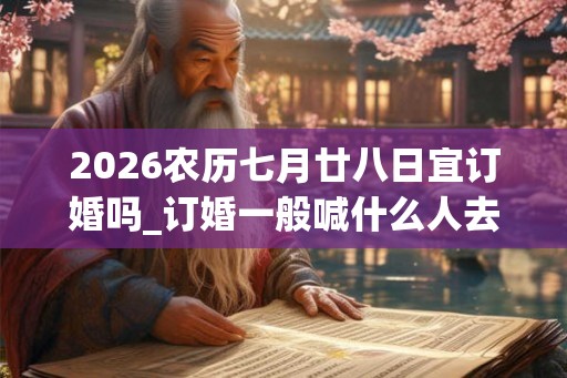 2026农历七月廿八日宜订婚吗_订婚一般喊什么人去
