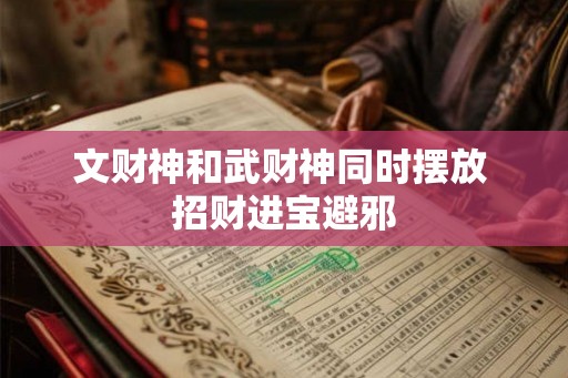 文财神和武财神同时摆放 招财进宝避邪