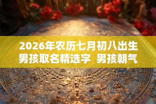 2026年农历七月初八出生男孩取名精选字  男孩朝气蓬勃的名字