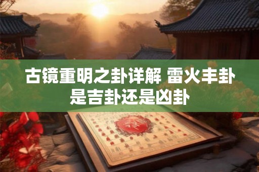 古镜重明之卦详解 雷火丰卦是吉卦还是凶卦