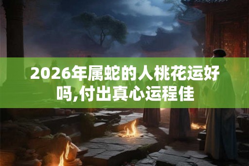 2026年属蛇的人桃花运好吗,付出真心运程佳