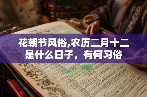 花朝节风俗,农历二月十二是什么日子,有何习俗 花朝节风俗,农历二月十二是什么日子,有何习俗