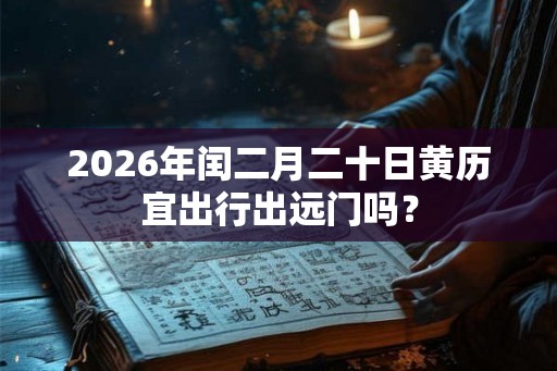 2026年闰二月二十日黄历宜出行出远门吗？