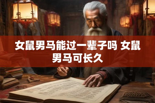 女鼠男马能过一辈子吗 女鼠男马可长久