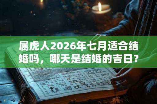 属虎人2026年七月适合结婚吗,哪天是结婚的吉日? 属虎人2026年七月适合结婚吗,哪天是结婚的吉日?