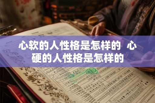 心软的人性格是怎样的  心硬的人性格是怎样的