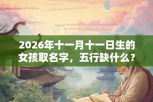 2026年十一月十一日生的女孩取名字，五行缺什么？