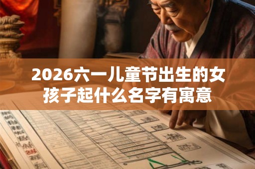 2026六一儿童节出生的女孩子起什么名字有寓意