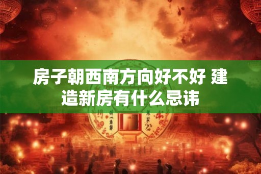 房子朝西南方向好不好 建造新房有什么忌讳