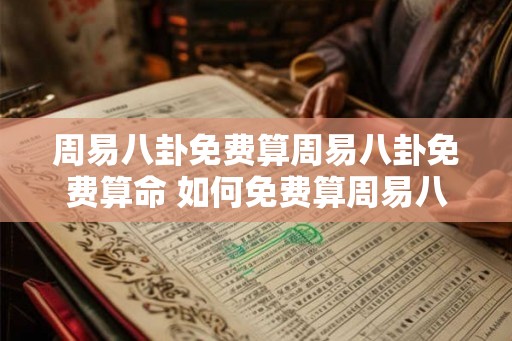 周易八卦免费算周易八卦免费算命 如何免费算周易八卦命