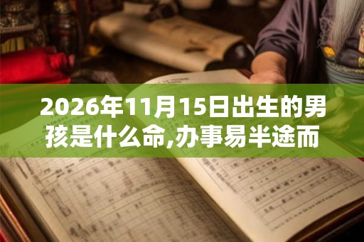 2026年11月15日出生的男孩是什么命,办事易半途而废