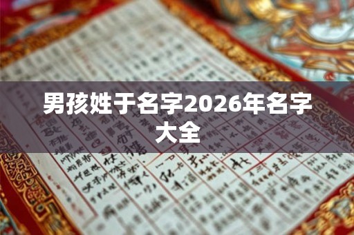 男孩姓于名字2026年名字大全