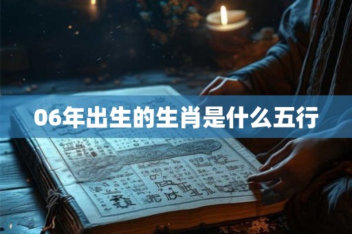 06年出生的生肖是什么五行