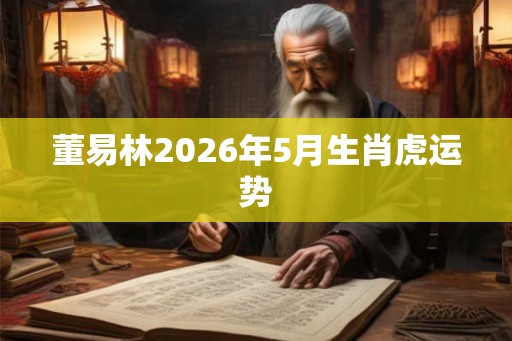董易林2026年5月生肖虎运势