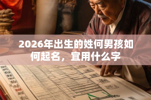 2026年出生的姓何男孩如何起名，宜用什么字