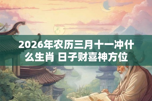 2026年农历三月十一冲什么生肖 日子财喜神方位