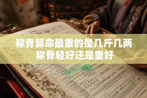 称骨算命最重的是几斤几两 称骨轻好还是重好