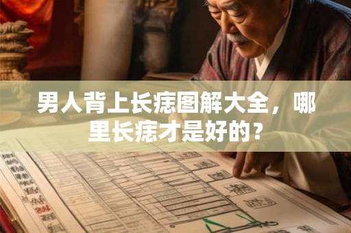 男人背上长痣图解大全，哪里长痣才是好的？