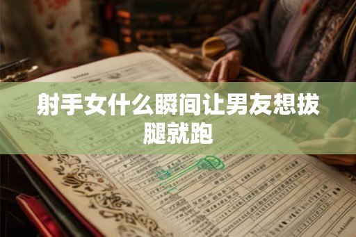 射手女什么瞬间让男友想拔腿就跑 射手女什么瞬间让男友想拔腿就跑