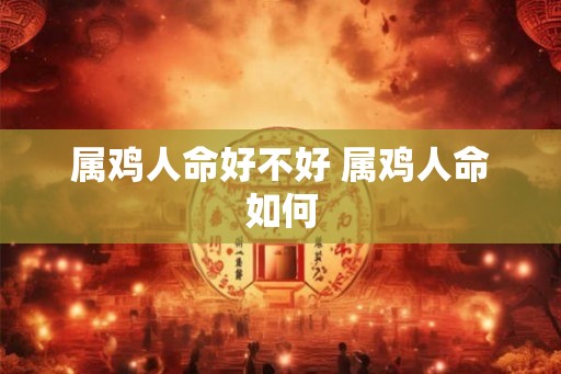 属鸡人命好不好 属鸡人命如何 属鸡人命好不好 属鸡人命如何