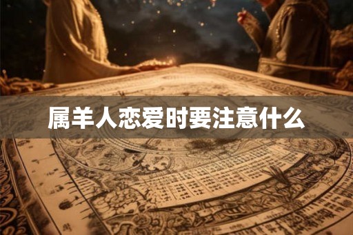 属羊人恋爱时要注意什么 属羊人恋爱时要注意什么