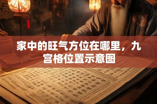 家中的旺气方位在哪里，九宫格位置示意图