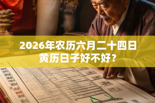 2026年农历六月二十四日黄历日子好不好？