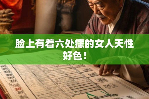 脸上有着六处痣的女人天性好色! 脸上有着六处痣的女人天性好色!