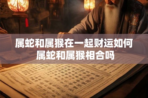 属蛇和属猴在一起财运如何 属蛇和属猴相合吗 属蛇和属猴在一起财运如何 属蛇和属猴相合吗