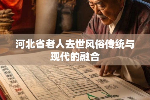 河北省老人去世风俗传统与现代的融合