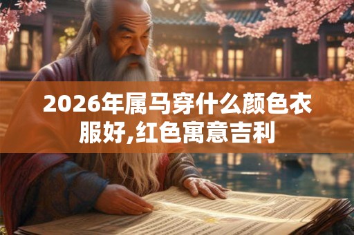 2026年属马穿什么颜色衣服好,红色寓意吉利