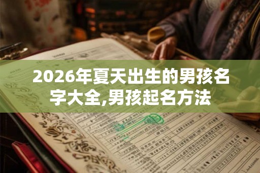 2026年夏天出生的男孩名字大全,男孩起名方法 2026年夏天出生的男孩名字大全,男孩起名方法