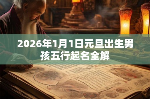 2026年1月1日元旦出生男孩五行起名全解