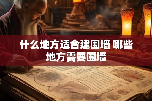 什么地方适合建围墙 哪些地方需要围墙