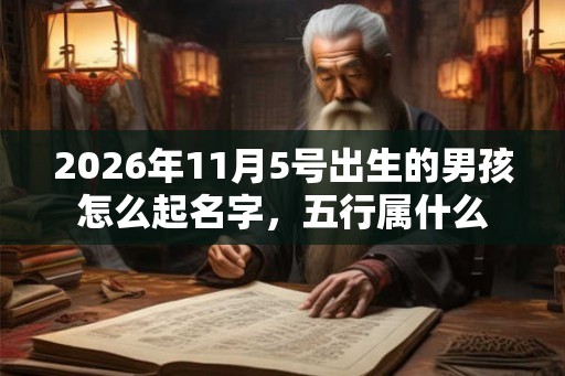 2026年11月5号出生的男孩怎么起名字,五行属什么 2026年11月5号出生的男孩怎么起名字,五行属什么