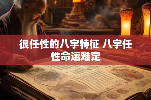很任性的八字特征 八字任性命运难定
