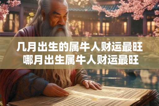 几月出生的属牛人财运最旺 哪月出生属牛人财运最旺