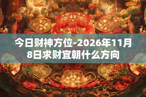 今日财神方位-2026年11月8日求财宜朝什么方向