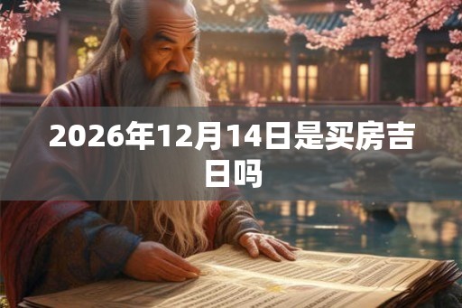 2026年12月14日是买房吉日吗